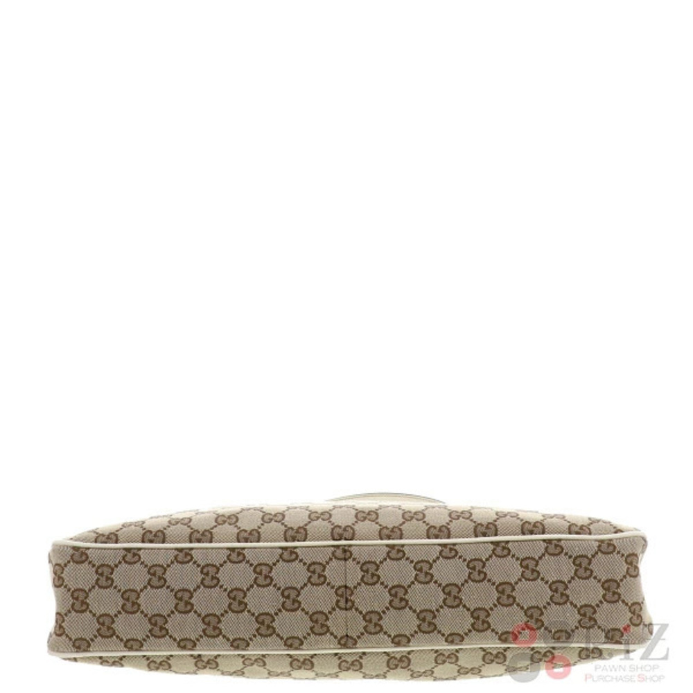 GUCCI GG Canvas Shoulder Bag Messenger Beige - Picture 5 of 6